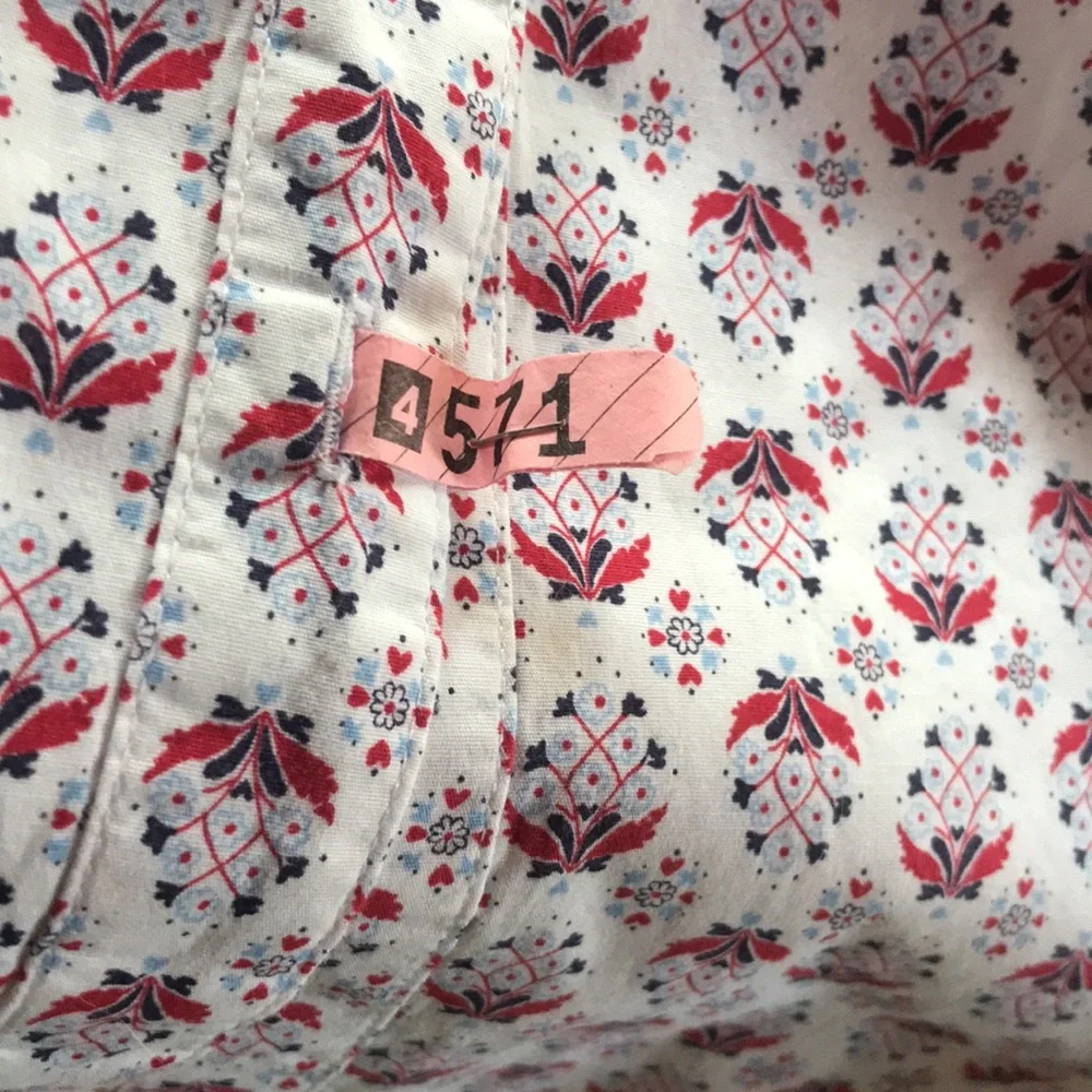 XXL George strait long sleeve button up with red white and blue details - Picture 7 of 7